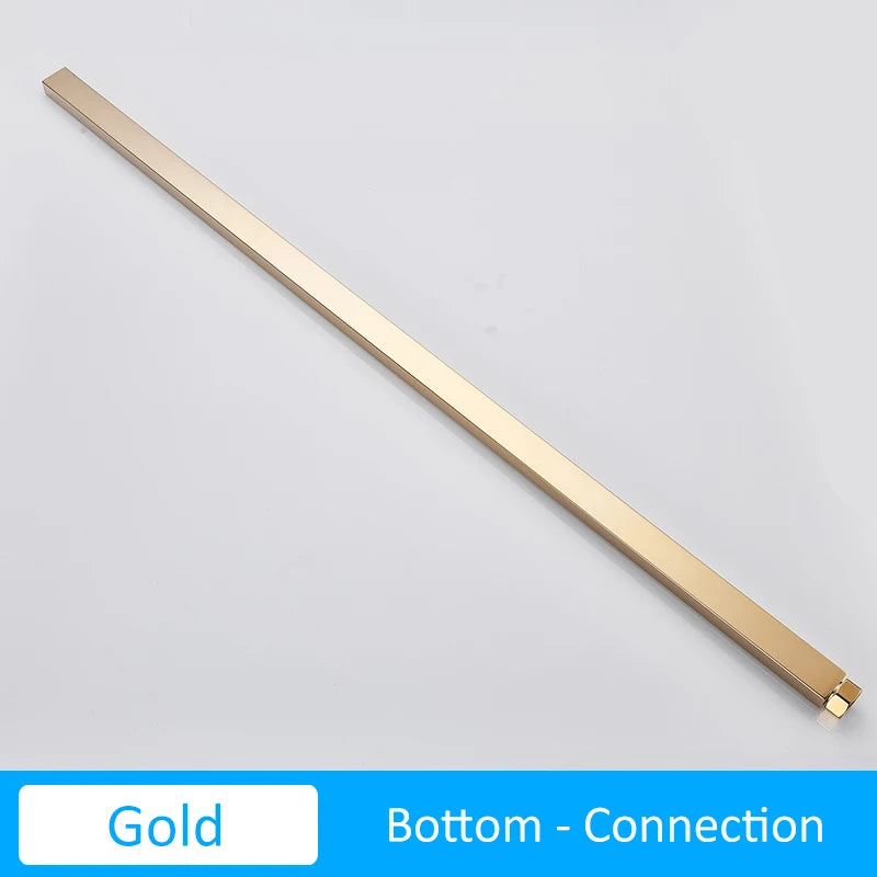 40cm extension shower pipe black chrome
