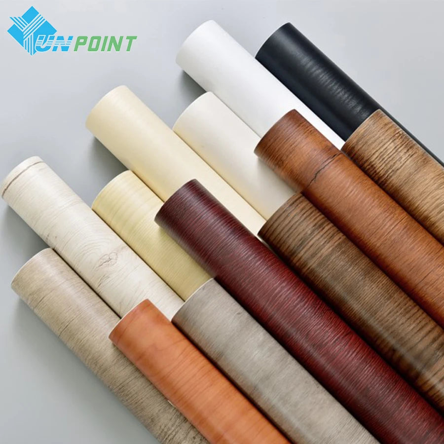 PVC Waterproof Self Adhesive Wallpaper Roll Furniture Cabinets