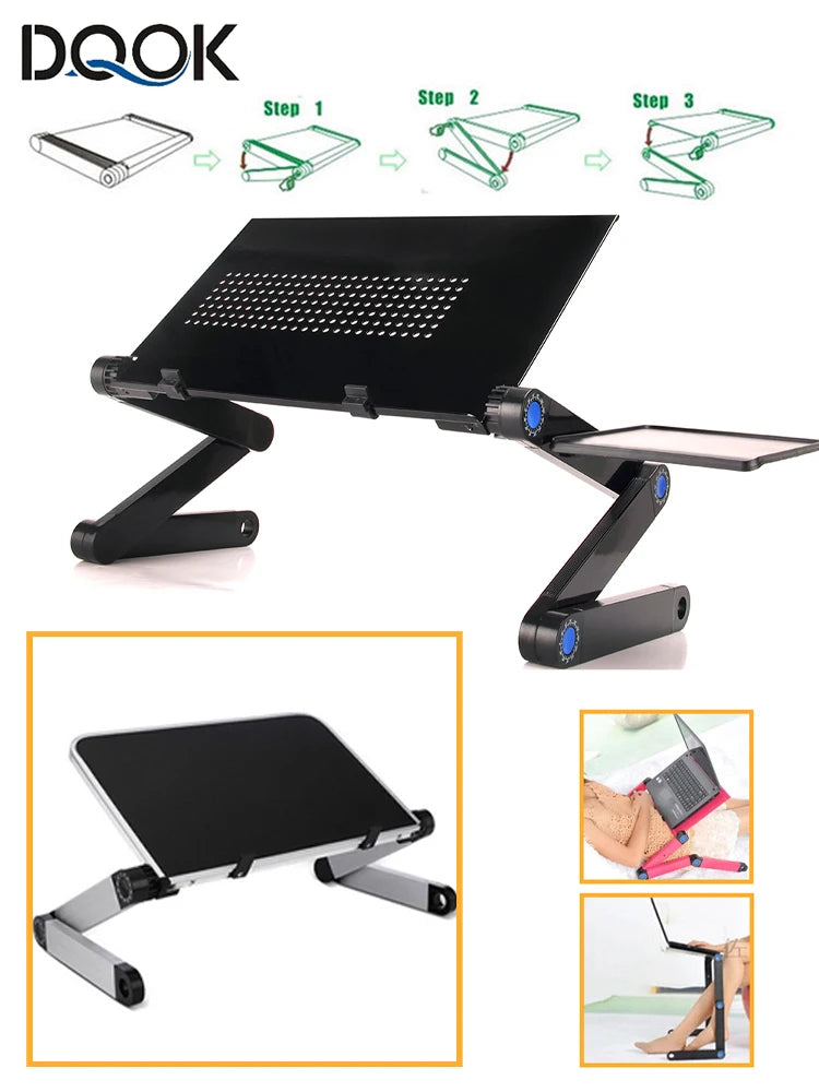Adjustable Laptop Desk Stand Portable Aluminum Ergonomic