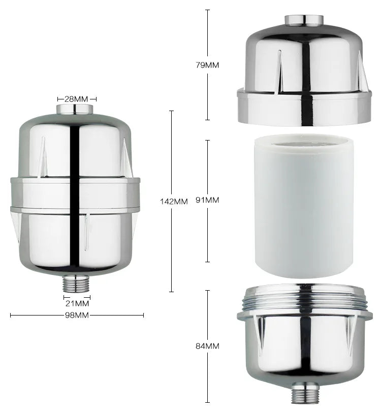 Chemical-free shower filter/Shower Head