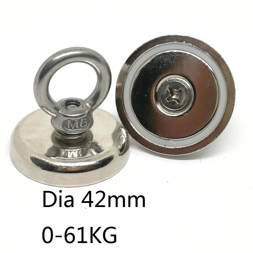 N42 Strong Neodymium Salvage Magnet Dia 16mm-60mm