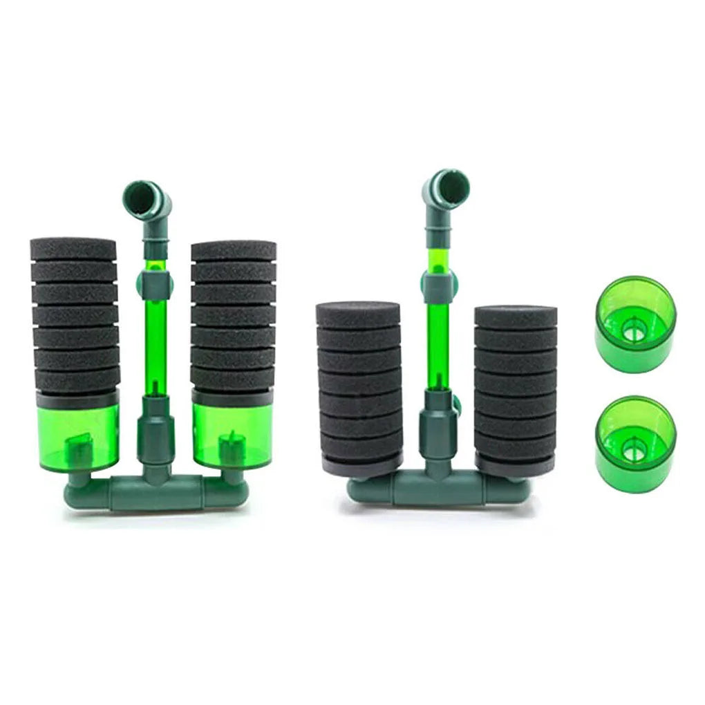 Double Head Water Filter Aquarium Fishtank Sponge Water Filter