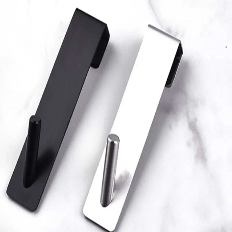 Stainless Steel Over Glass Door Shower .Bathroom Bathrobe Hanger Holder