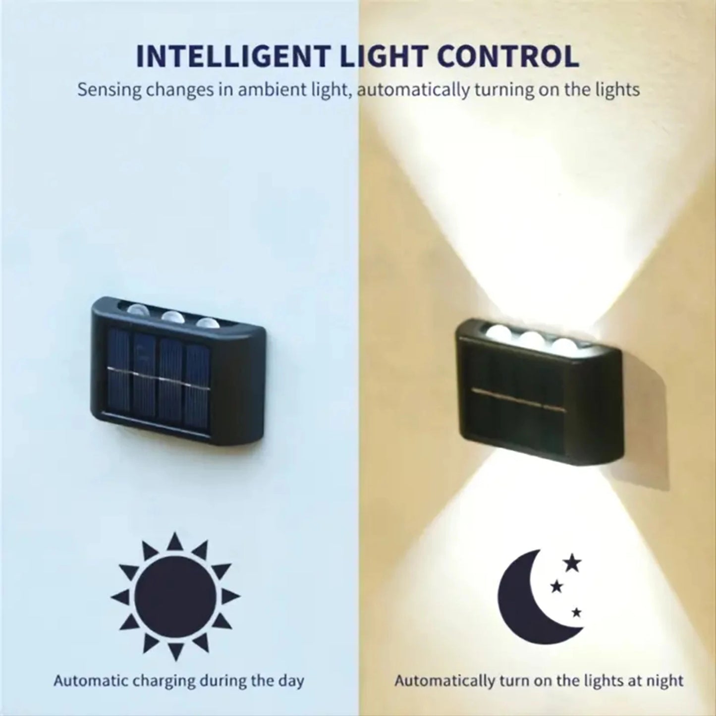 1/2pcs Solar Home Wall Lamp New Style up and down Lighting Atmosphere Wall L