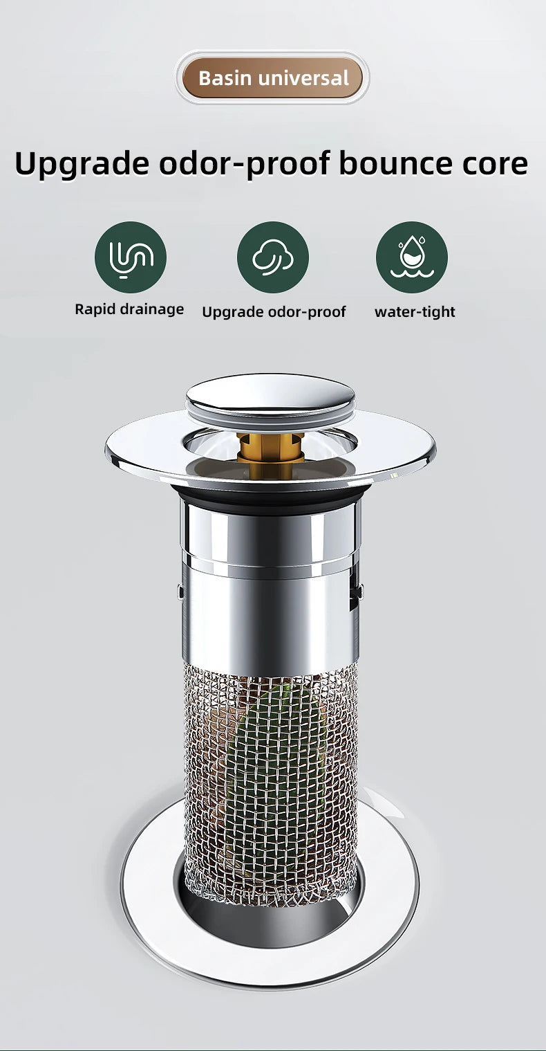 1PCS Washbasin Leak Plug, Stainless Steel