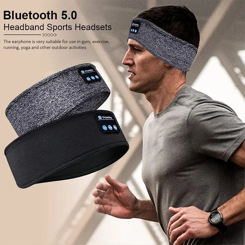 Fone Bluetooth Earphones Sports Sleeping Headband Elastic Wireless Headphones Music Eye Mask Wireless Bluetooth Headset