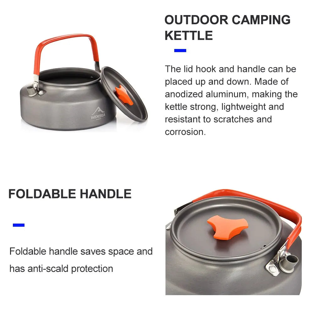 Widesea 1.1L 2L1.5L Camping Water Kettle