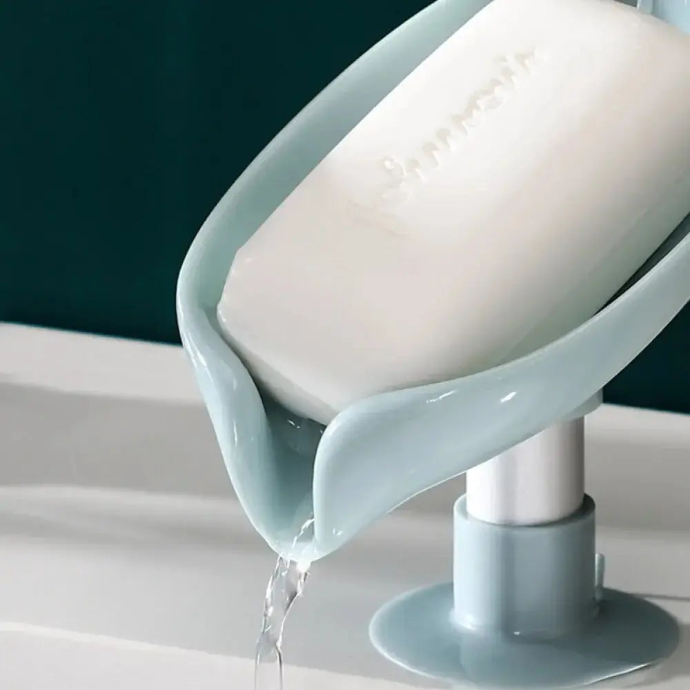 2pcs Drain Soap Holder Soap Box, Tray Drying for Shower Sponge Container Kitchen, Bathroom