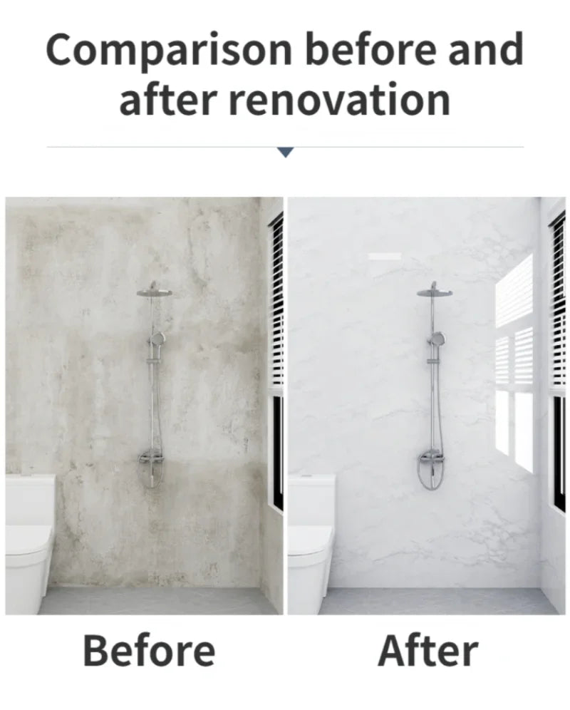 Modern Wallpaper Roll with 10 Meters Waterproof Mould Proof Stickers Bathrooms Kitchen