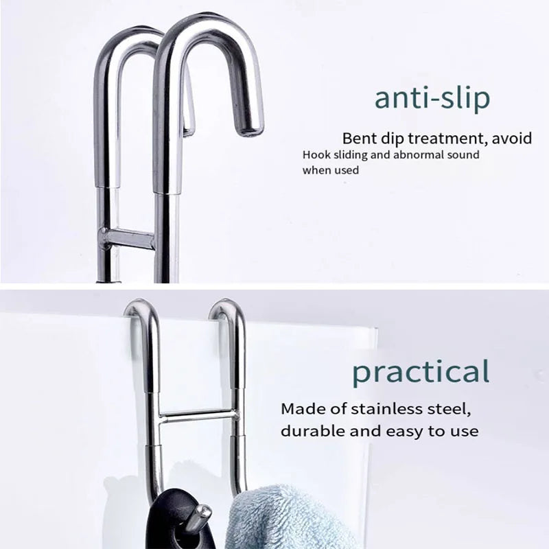 Stainless Steel Over Glass Door Shower Door Back Shower
