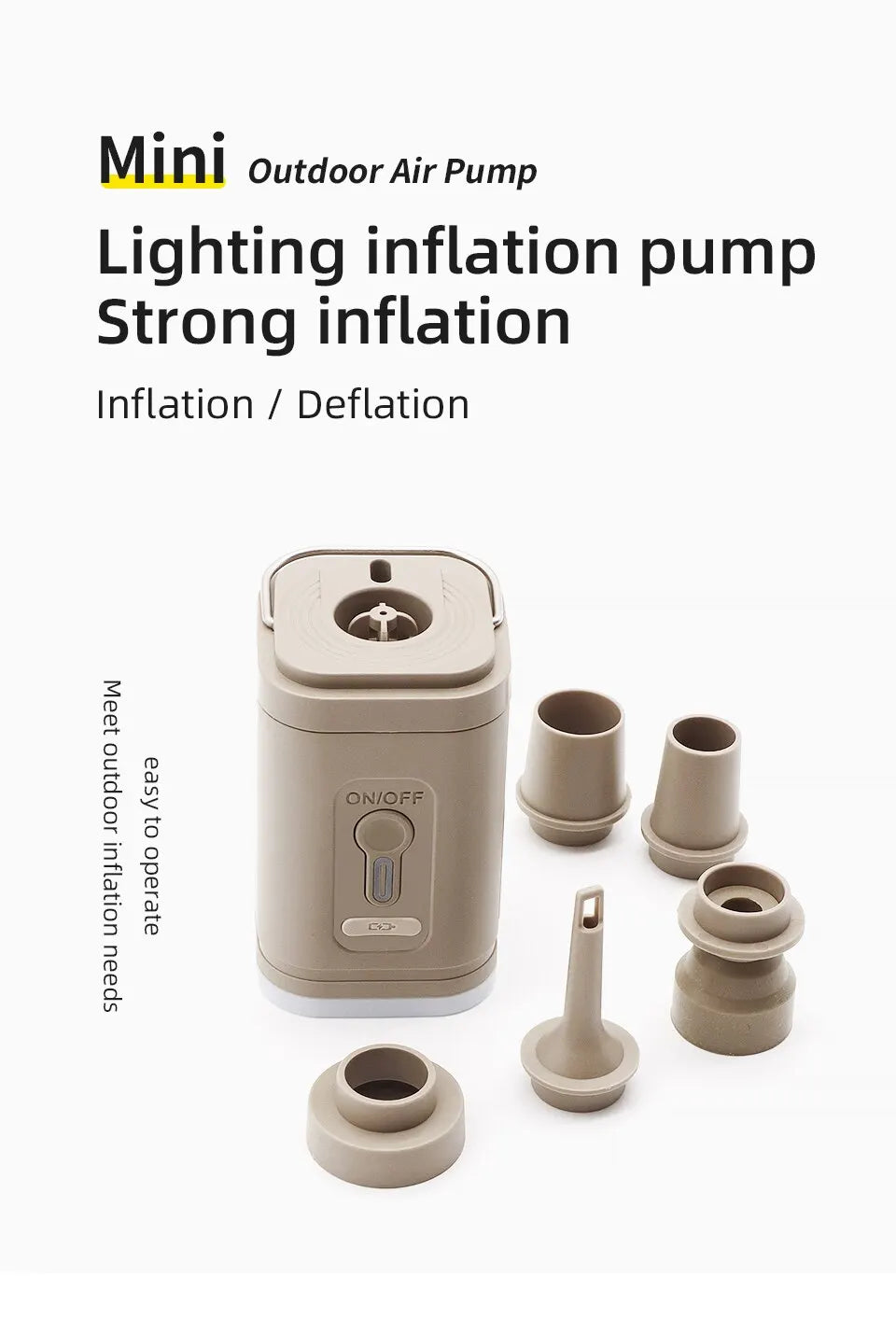 Electric Air Pump Portable Wireless Air Compressor