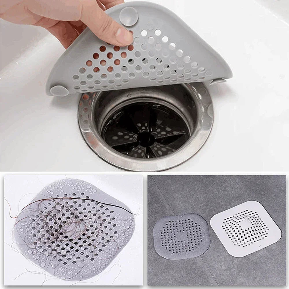 Hair Filter Shower Drain Plug Kitchen Sink Strainer Bathtub Shower Floor Drain