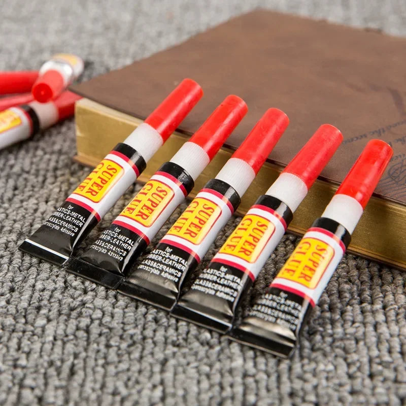 3/12 Pcs Epoxy Resin Super Glue Liquids Tube 502 Thermal Paste Shoe Repair Plastic Metal Superglue Strong Adhesive Uv Home