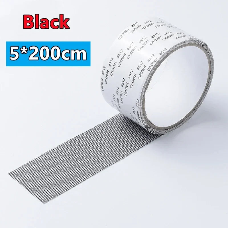 5x200cm Screen Repair Tape Window Door Waterproof Mosquito Net Patch Self-adhesive Super Fix Mesh Netting Broken Holes Tool
