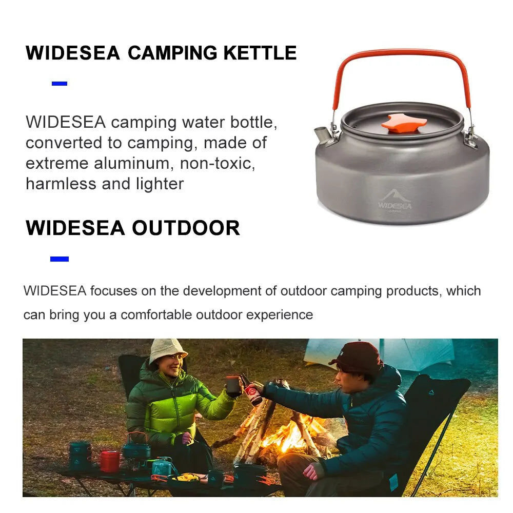 Widesea 1.1L 2L1.5L Camping Water Kettle