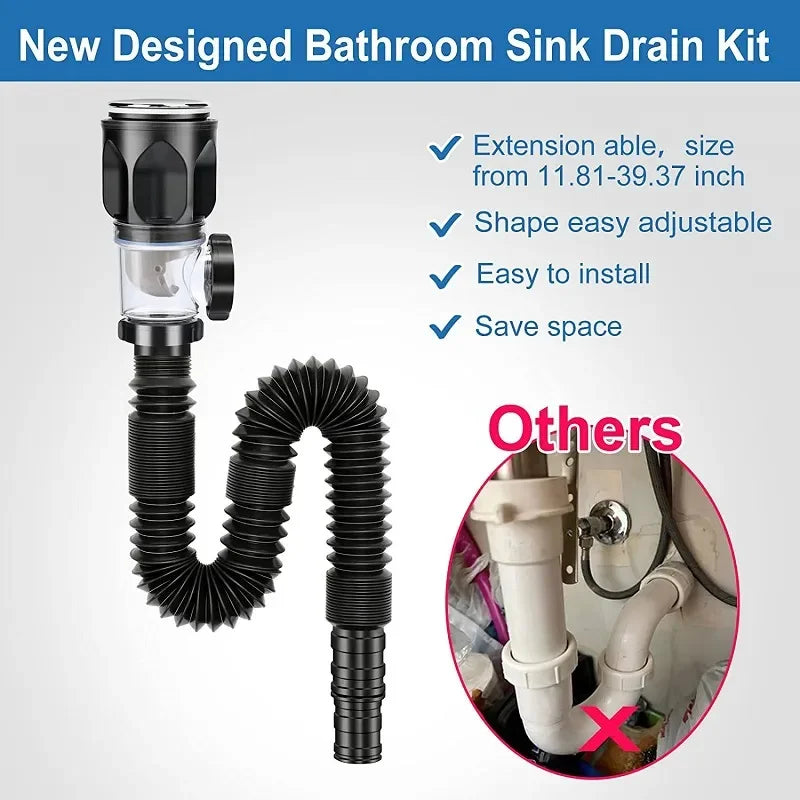 Sink Downpipe Basin Sink Cross Drain Downpipe Bathroom