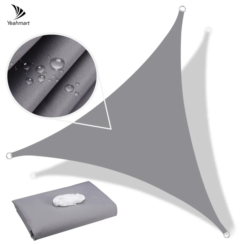 5x5x5/2x2x2M Waterproof Sun Shelter Triangle
