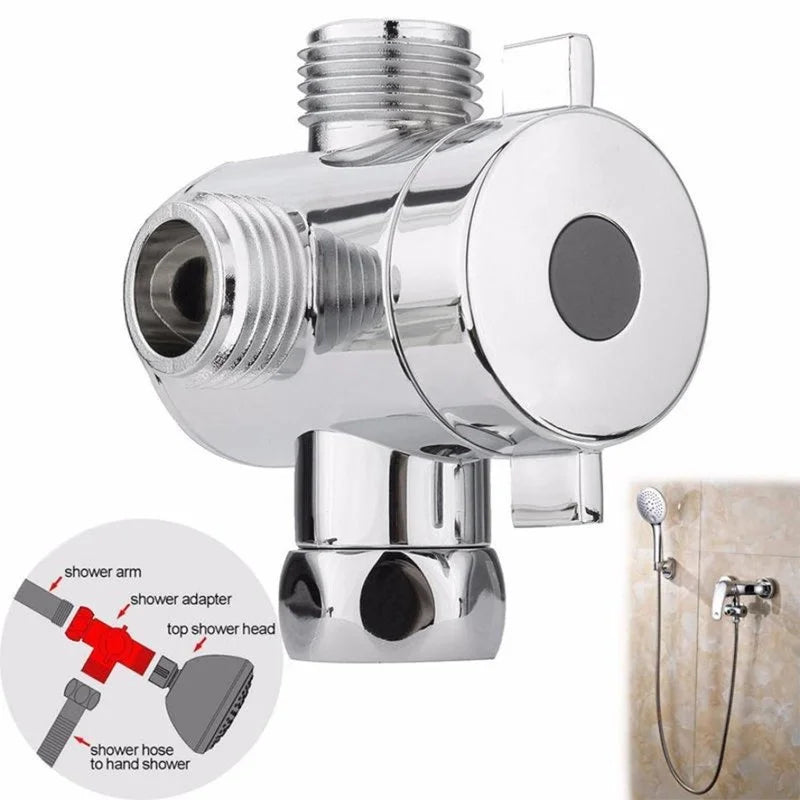 ABS Diverter Valve 1/2 Inch 3 Way Water Separator Shower Tee