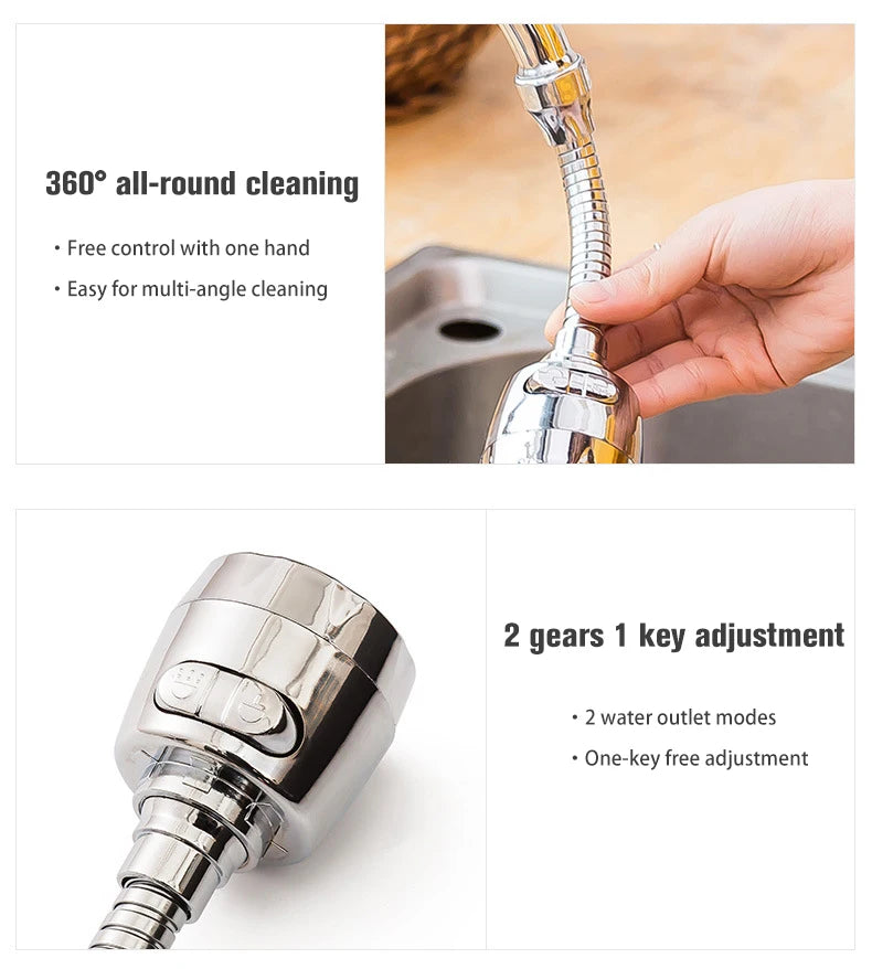 Kitchen gadgets 2/3 Mode Faucet 360 Degree Rotation Filter Extension