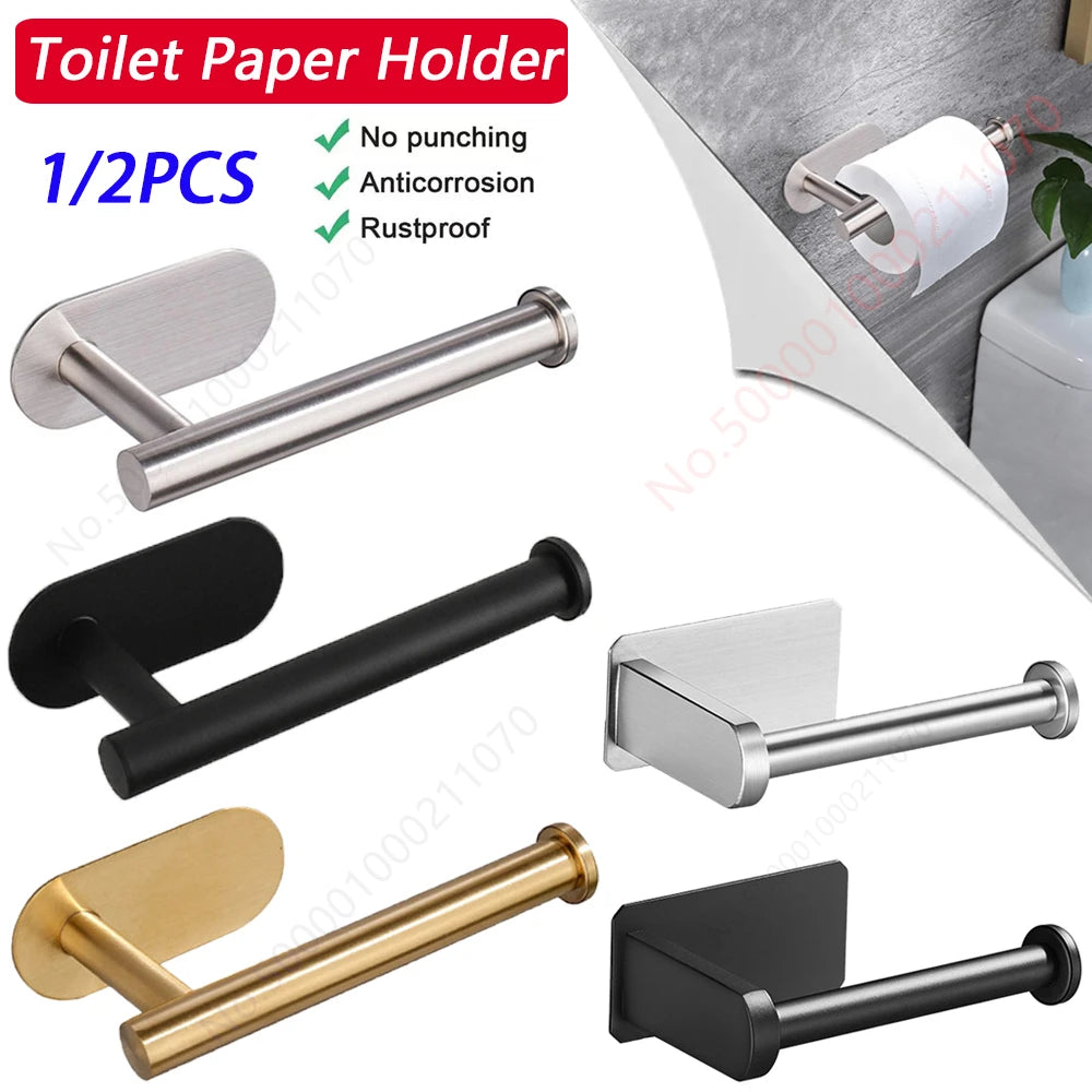 1~2PCS Toilet Paper Rack Bathroom Paper Towel Holder
