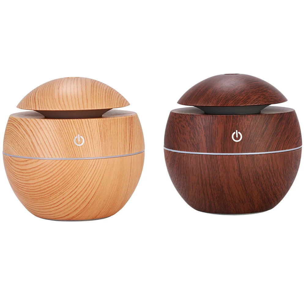 Electric Humidifier Air Aroma Diffuser Wood Ultrasonic