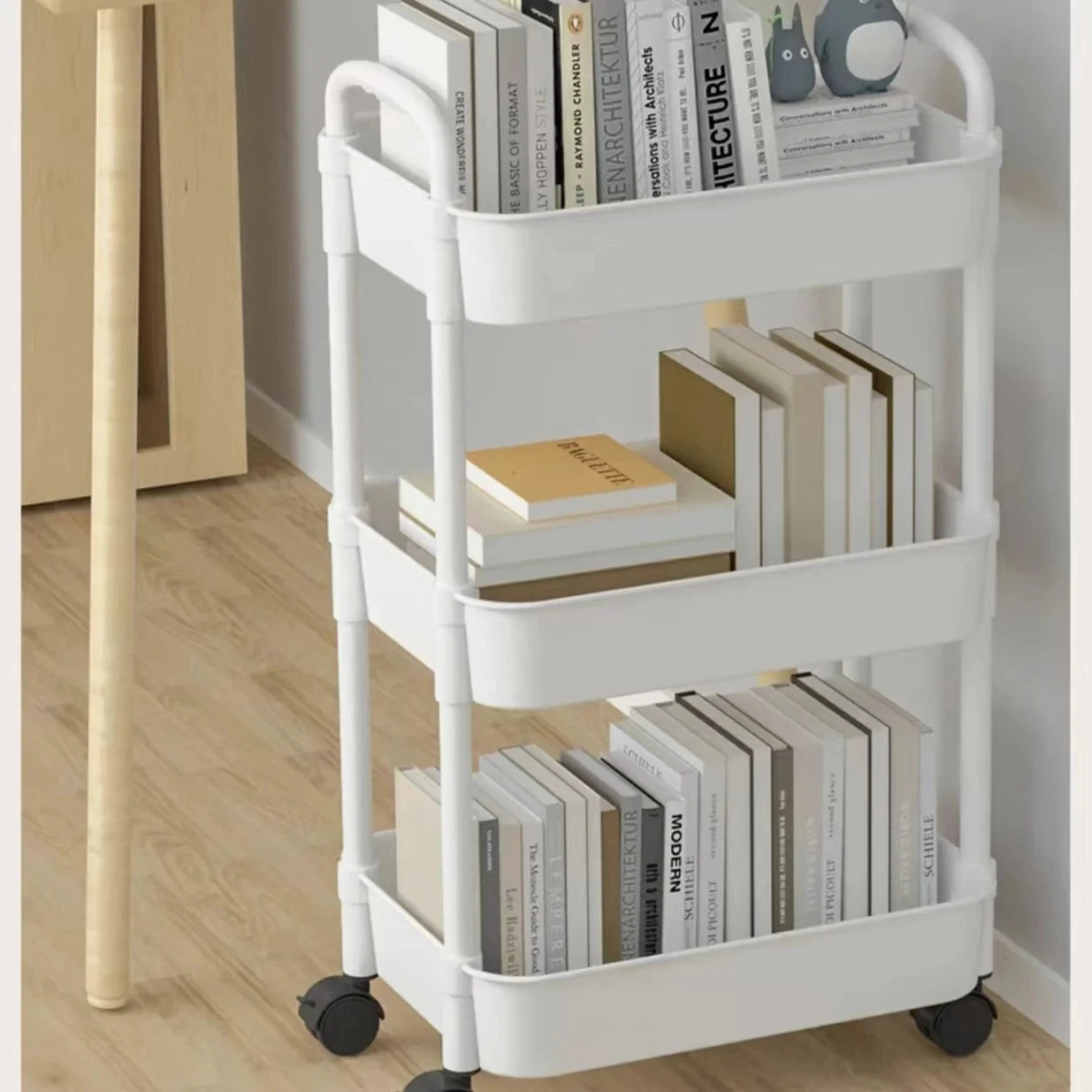 Wheels Small Cart Storage Rack Floor To Floor Kitchen Bedroom Bathroom