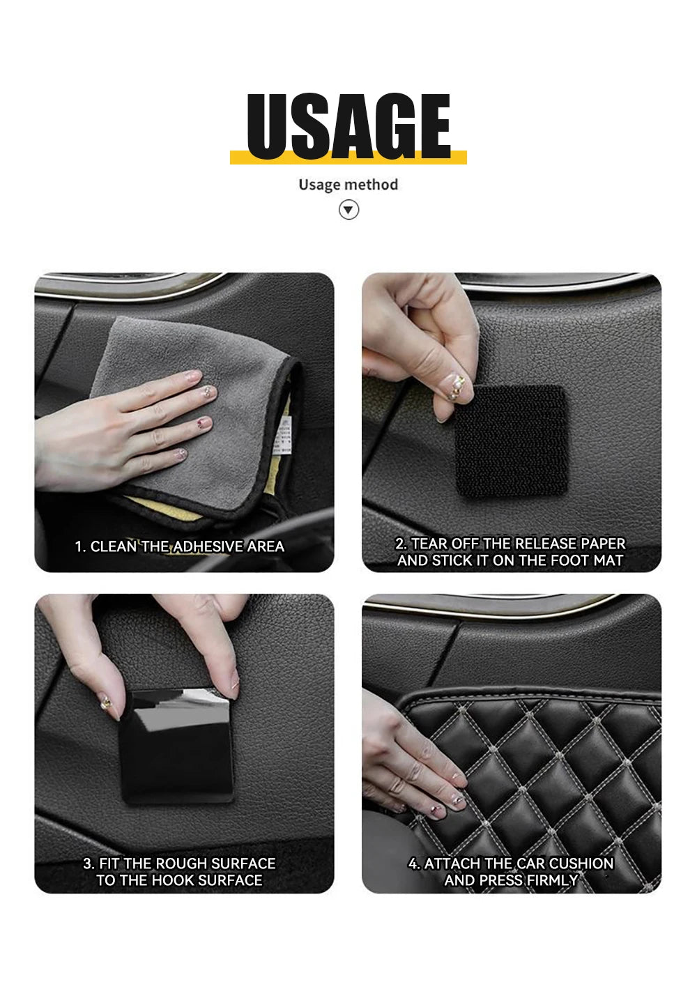 Adhesive Fastener Tape Extra Strong Carpet Fixing Sticker Double Side Hook-and-loop Fastener Auto Adhesive tape Comforter Fixing