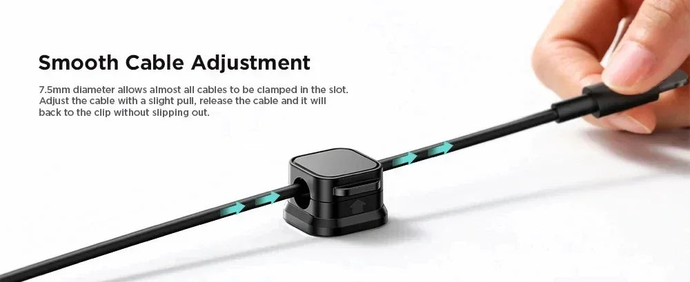 Magnetic Cable Clip Cable Holder,Adhesive Wire Keeper Cord Cable Organizer ,Usb Charging Line Winder For Office Desktop Home