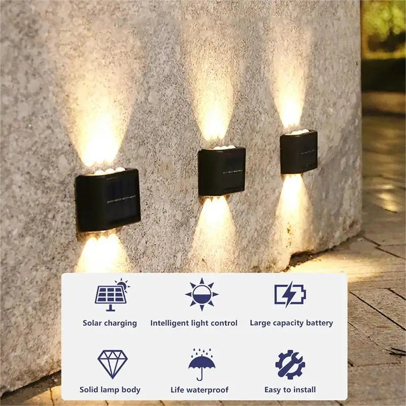 1/2pcs Solar Home Wall Lamp New Style up and down Lighting Atmosphere Wall L