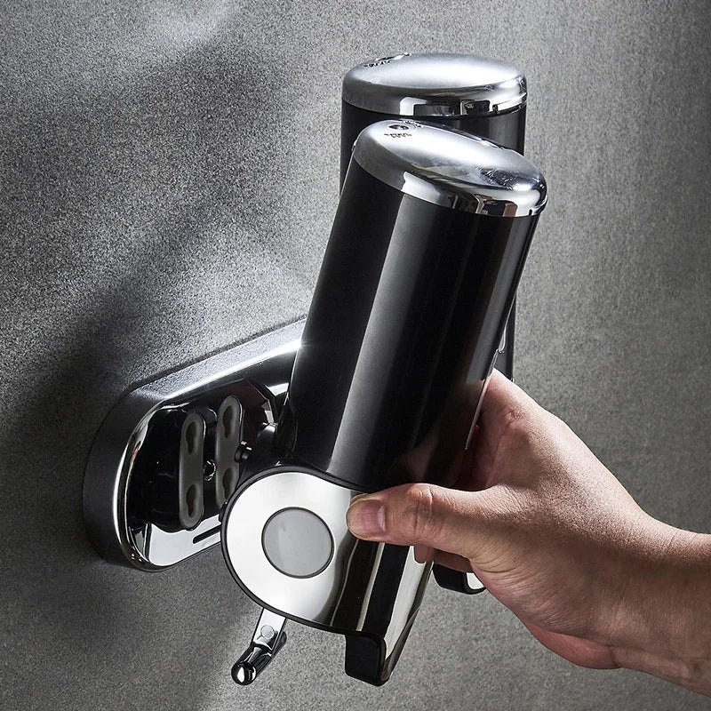 Holder Wall Mount Soap Shampoo Gel Shower Liquid Container For Bathroom Accessorie