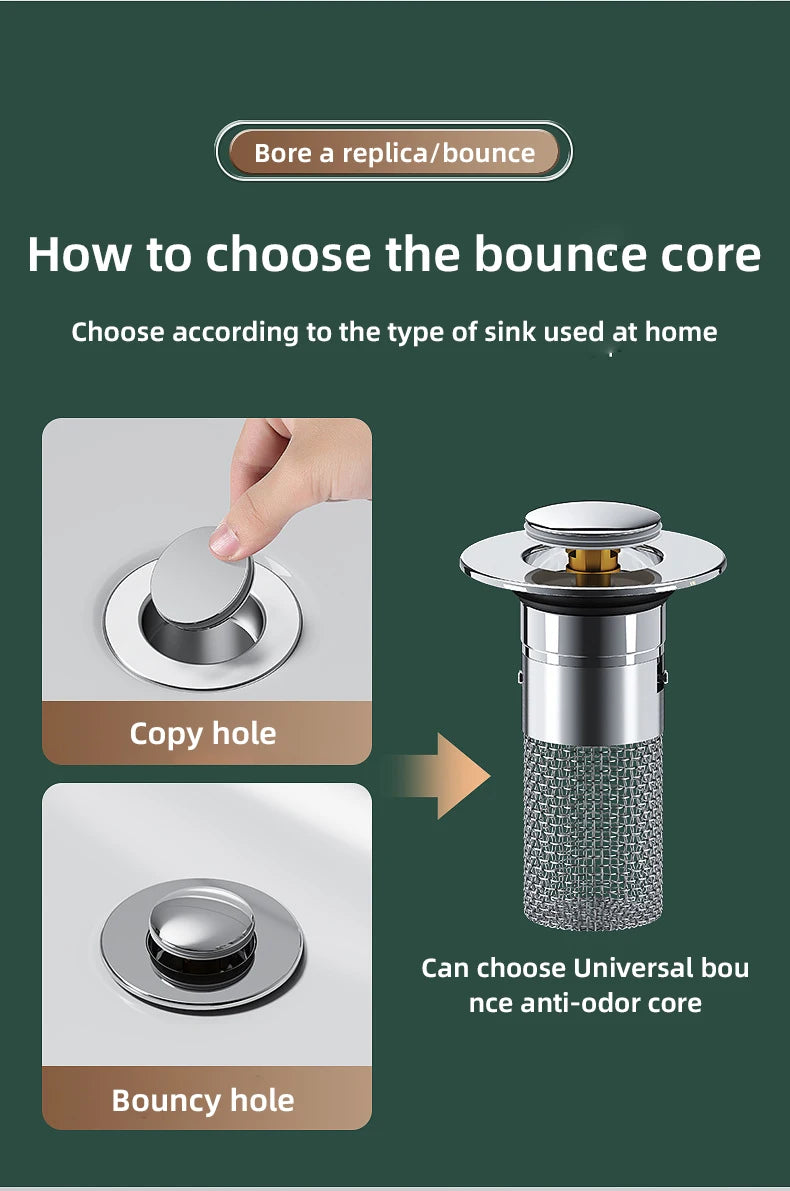 1PCS Washbasin Leak Plug, Stainless Steel