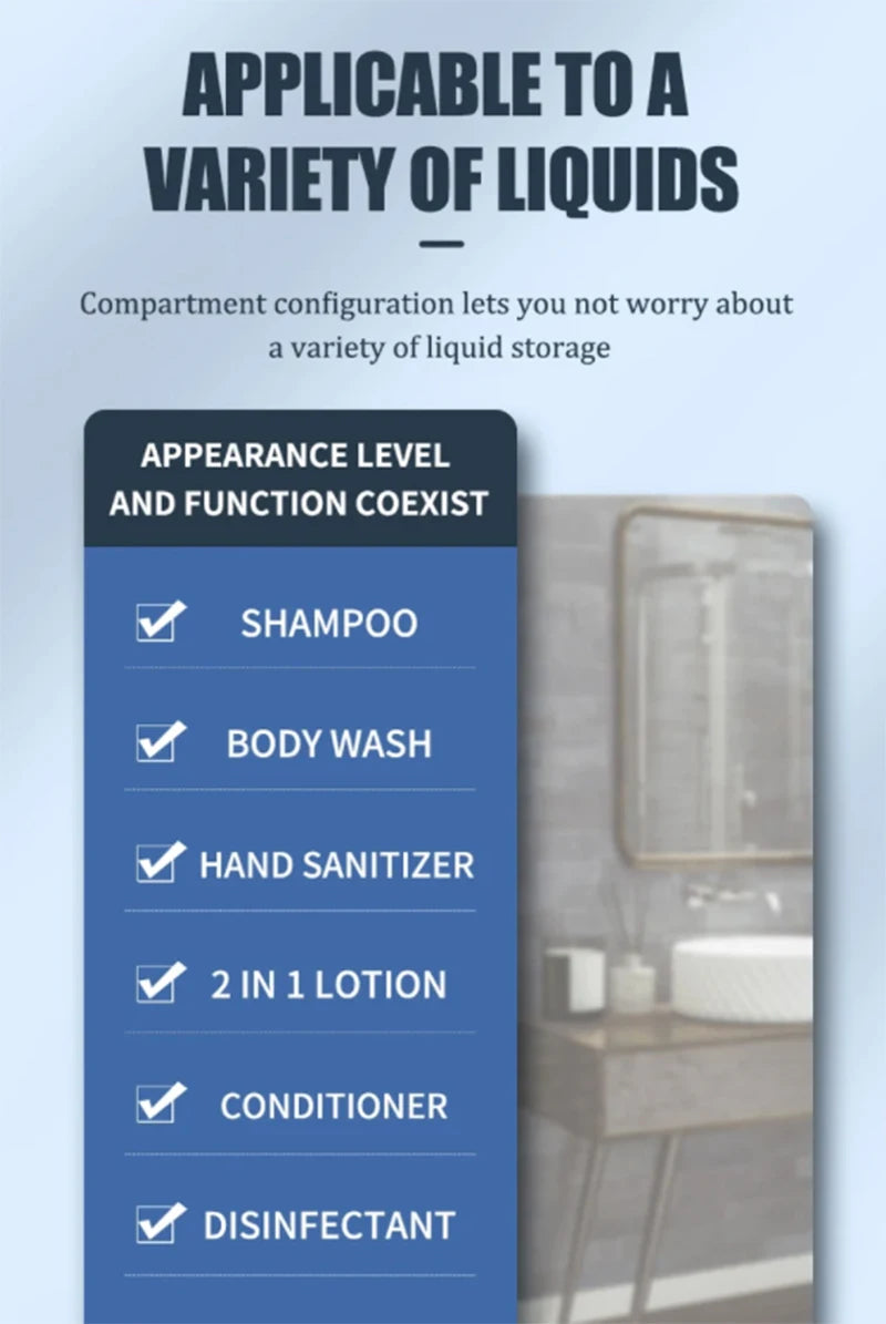 ZAOQI 500ML Soap Dispenser Wall Mounted Shower Soap