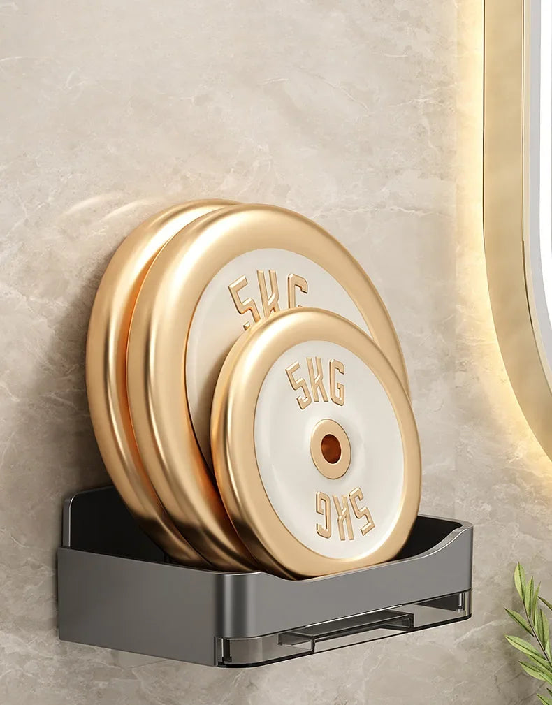Bathroom Soap Holder Free-Punching Wall Mounted Soap Sponge Holder