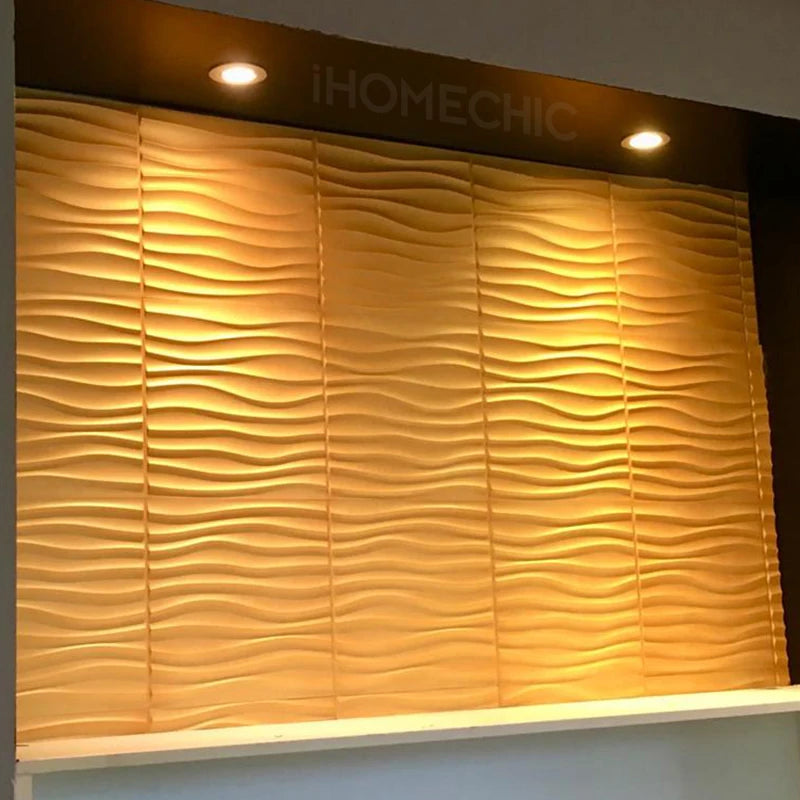 30cm Decorative 3D Wall Panel wave Diamond Design