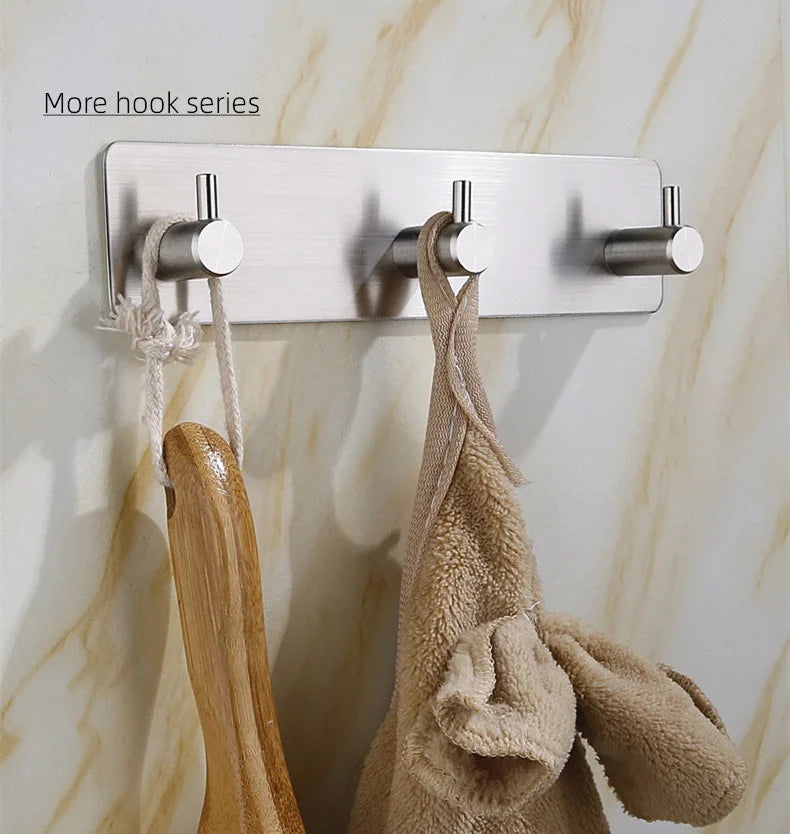 ULA Multi-purpose Wall Hook 3M Sticker Adhesive Door Hook Towel Clothes Robe
