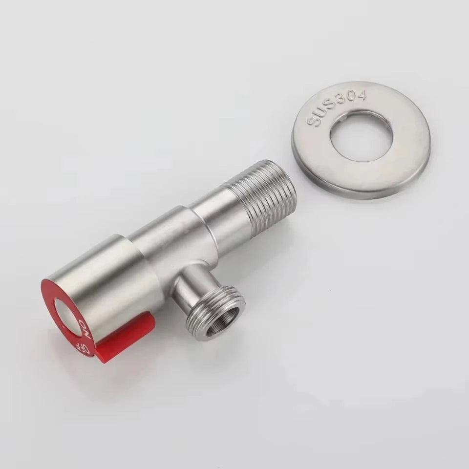 Bathroom Basin Sink Faucets Taps Angle Stop Valve Brass Black Finish G1/2" Shut Off Valve Bathroom Toilet Bidet Shower Water Tap