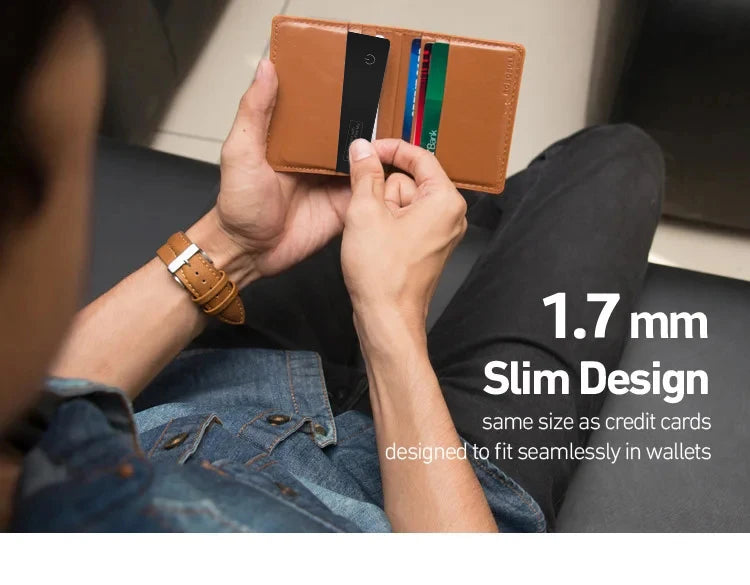 Tracking card wallet GPS locator