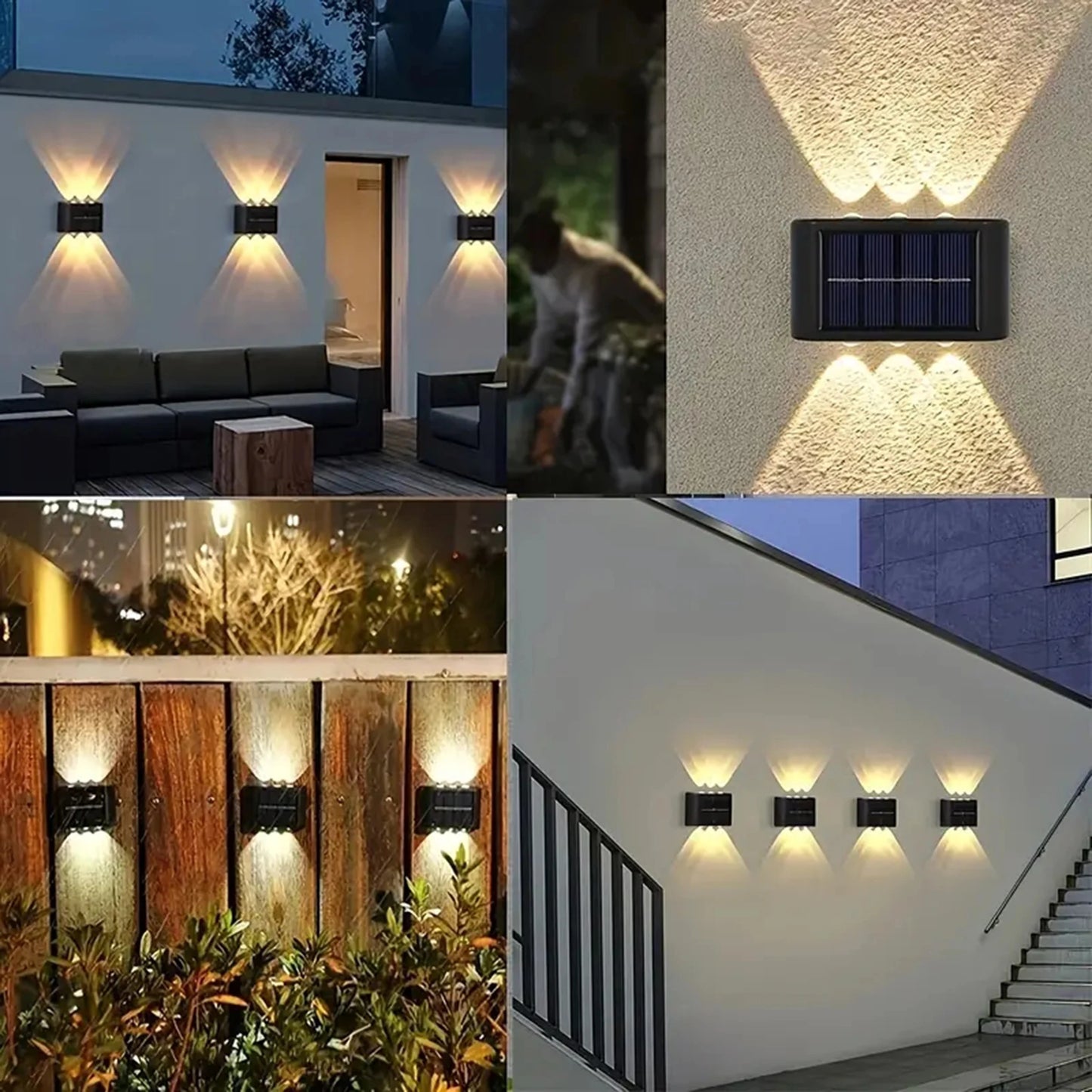 1/2pcs Solar Home Wall Lamp New Style up and down Lighting Atmosphere Wall L