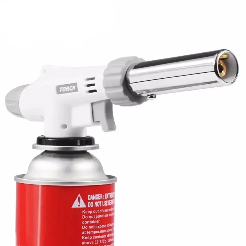 Gas Burner Flame Gas Torch Flame Gun Blow for BBQ Camping Cooking