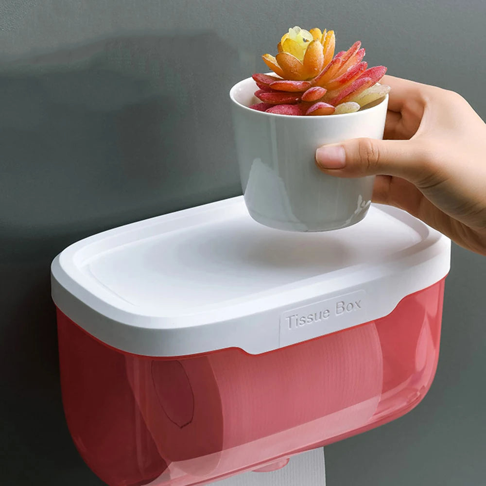 Waterproof Wall Mount Toilet Paper Holder