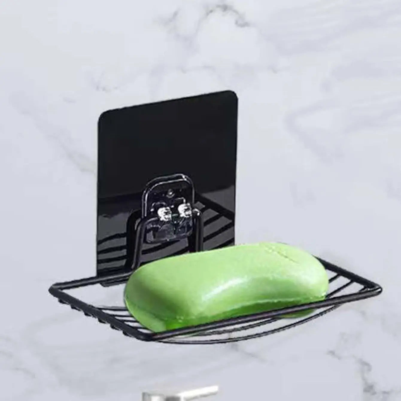 1PC-Stainless Steel Soap Rack Punch-free Nail-free Bathroom