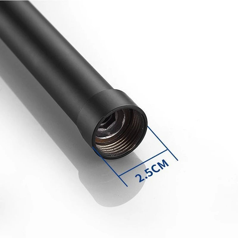 30cm Shower Extension Tube Stainless Steel Square Round Longer Shower Pipe Bathroom Shower