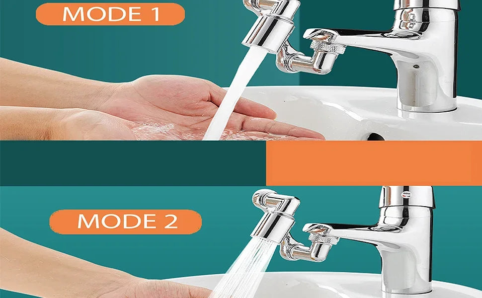 Multifunction 1080° Rotation Faucet Sprayer Head 22/24mm Kitchen Tap Tools