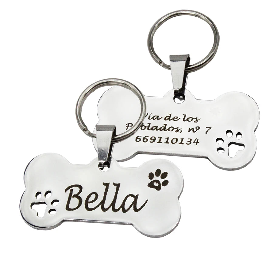 Pet ID Tag Personalized for Cat Puppy Dog Tag