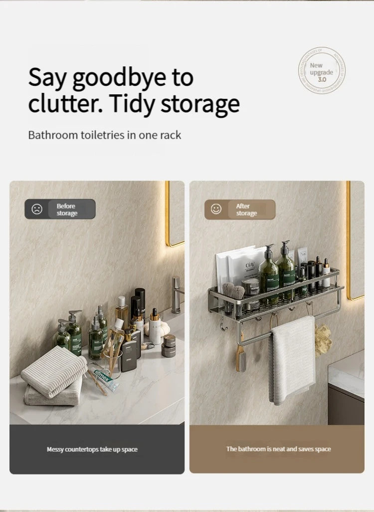 bathroom rack bathroom shelf toilet space aluminum hanging