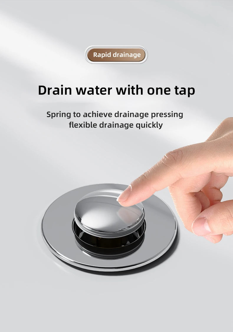 1PCS Washbasin Leak Plug, Stainless Steel
