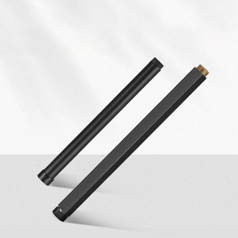 30cm Shower Extension Tube Stainless Steel Square Round Longer Shower Pipe Bathroom Shower