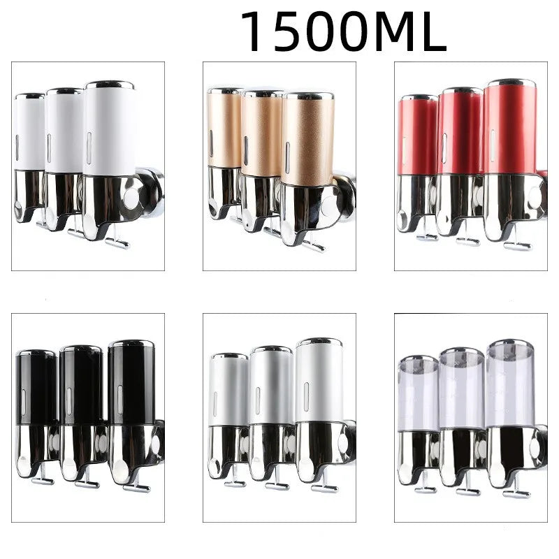 Holder Wall Mount Soap Shampoo Gel Shower Liquid Container For Bathroom Accessorie