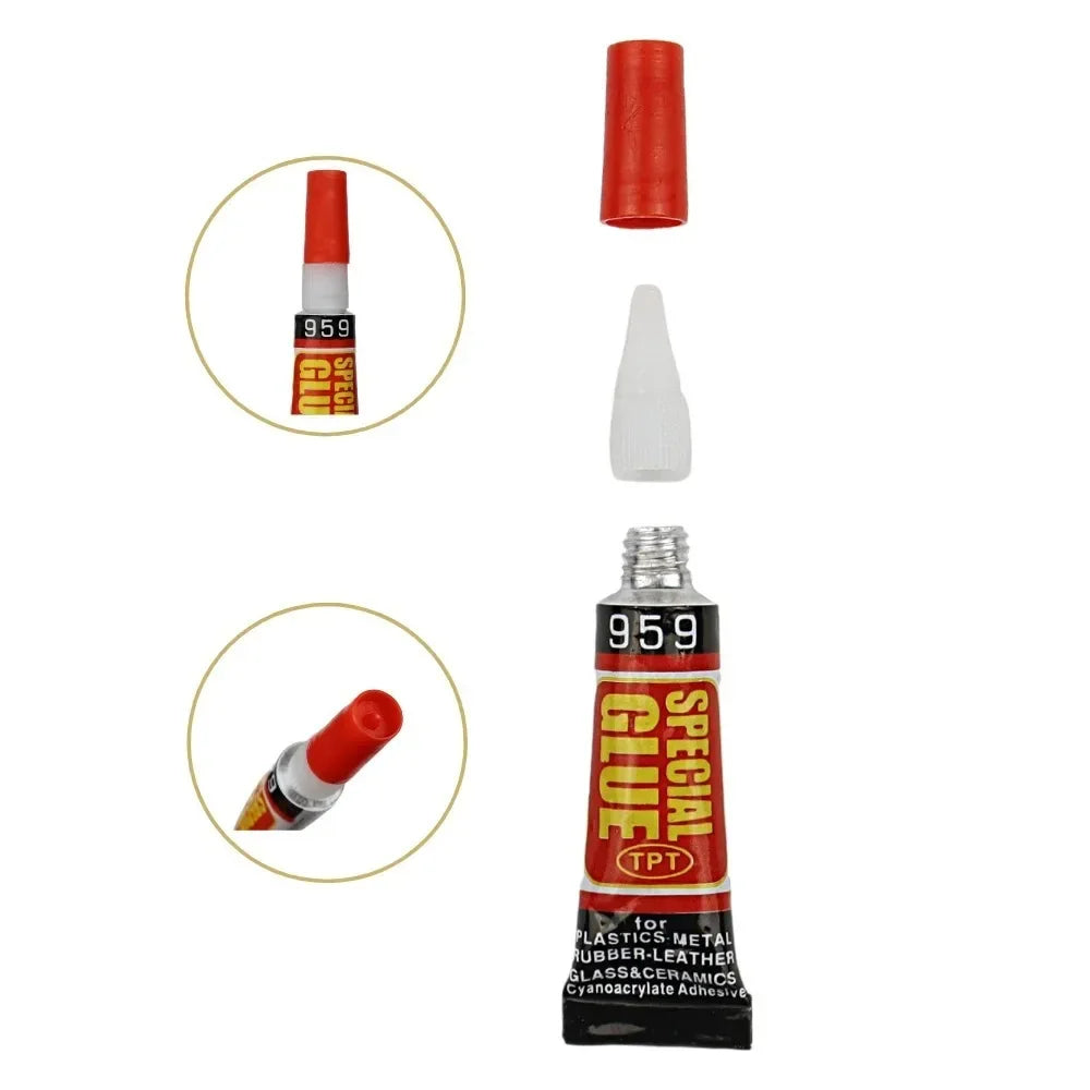 3/12 Pcs Epoxy Resin Super Glue Liquids Tube 502 Thermal Paste Shoe Repair Plastic Metal Superglue Strong Adhesive Uv Home