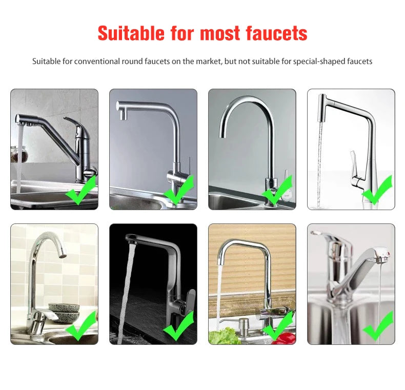 Kitchen gadgets 2/3 Mode Faucet 360 Degree Rotation Filter Extension